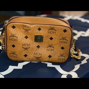 Authentic MCM crossbody camera bag